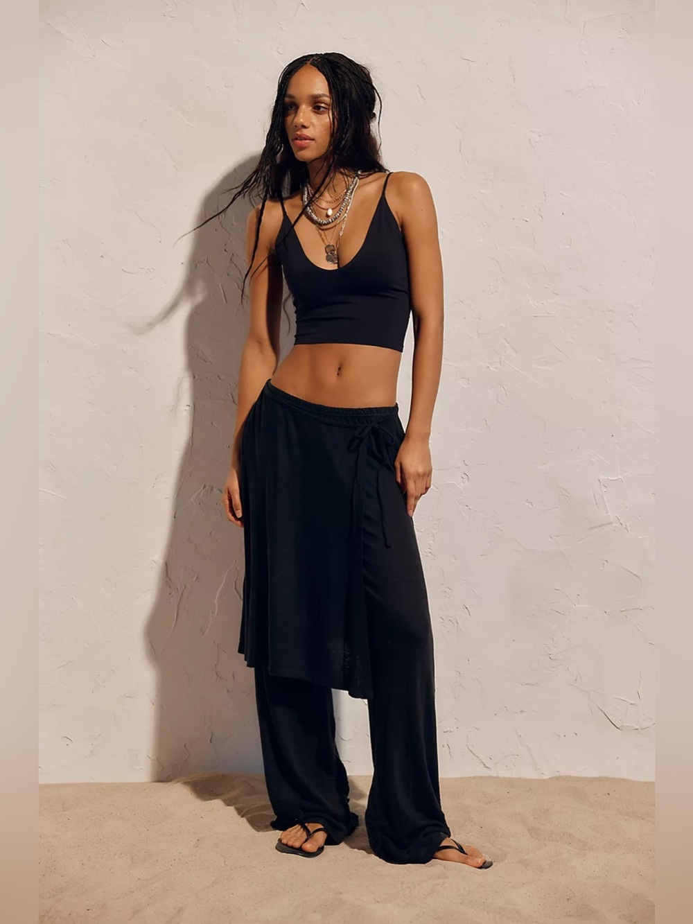 NWT Free People Gauzy Knit Skants Current Online $60 MSRP